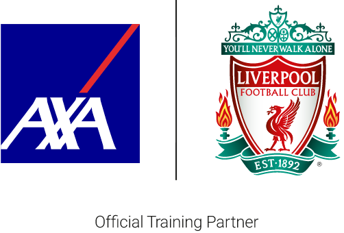 AXA and Liverpool football club partnership logo